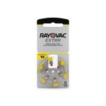 باطری سمعک ریوواک RAYOVAC Extra سایز 10 بسته 6 عددی