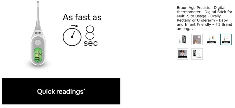 ترمومتر دیجیتالی BRAUN مدل PRT2000 - Image 2