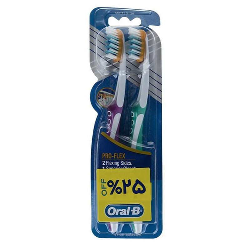 مسواک 1 مسواک اورال بی مدل PRO-FLEX - Image 1